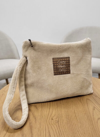 Madeline Lien Pouch - pack of 2 bags - beige