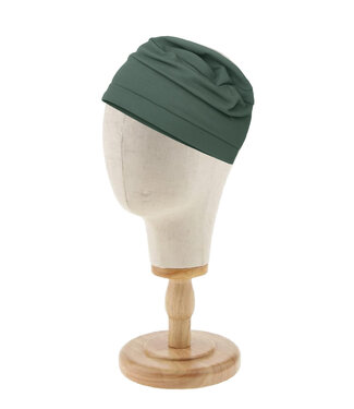 dark mint fabric package Madeline chemo hat + nightcap WITH PATTERN