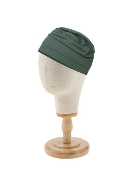 dark mint fabric package Madeline chemo hat + nightcap WITH PATTERN