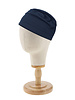 Madeline navy fabric package chemo cap + nightcap WITH PATTERN