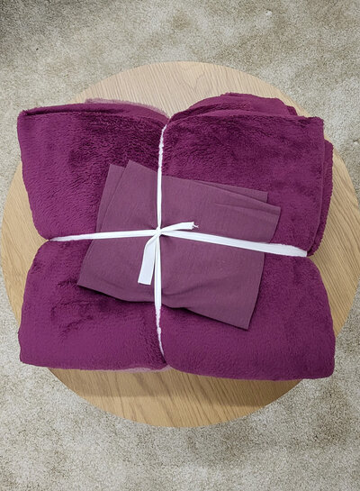 Madeline Patterns aubergine - VOLWASSENEN Madeloodie Stoffenpakket