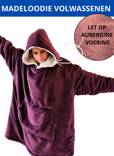 Madeline Patterns aubergine - VOLWASSENEN Madeloodie Stoffenpakket