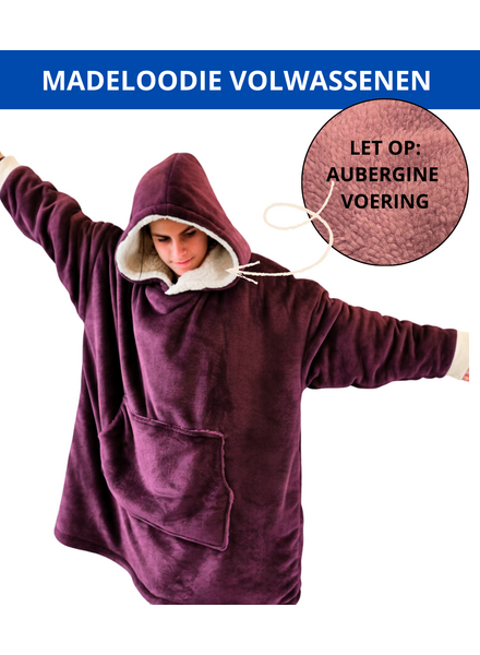 Madeline Patterns aubergine - VOLWASSENEN Madeloodie Stoffenpakket