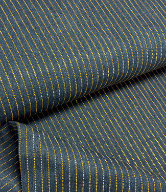 A la Ville Heavy Weight Denim strass goud en exclusief - The Fashion Basement