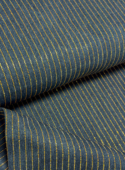 A la Ville Heavy Weight Denim rhinestone gold and exclusive - The Fashion Basement