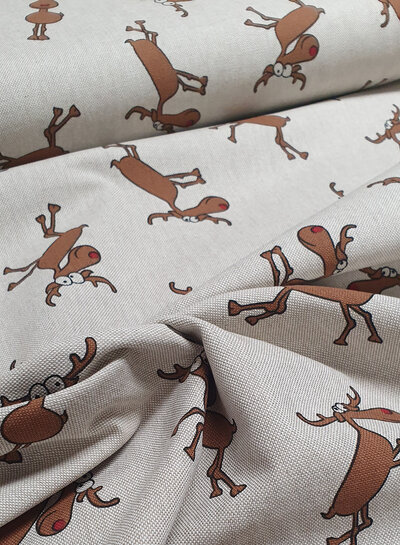 Rudolph, come on! Linen-look canvas
