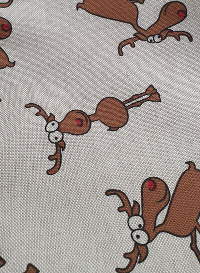 Rudolph toch! linnenlook canvas