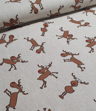 Rudolph, come on! Linen-look canvas