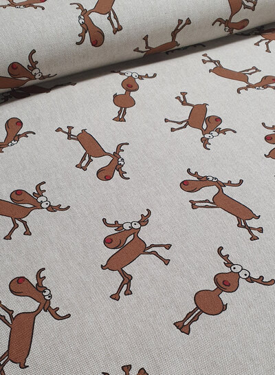 Rudolph, come on! Linen-look canvas