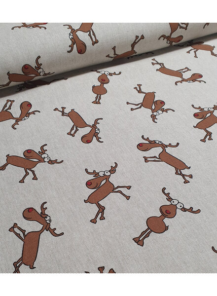 Rudolph, come on! Linen-look canvas