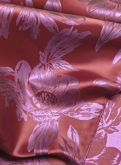 A la Ville burgundy and lilac - brocade - beautiful flowing jacquard