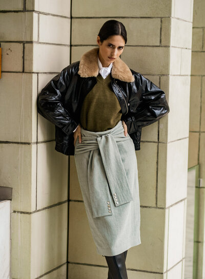 Fibremood aqua sea - katoen crepe - Mireya