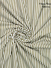 Fibremood green stripes - poplin cotton - Milena