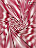 Fibremood red stripes - poplin cotton - Milena