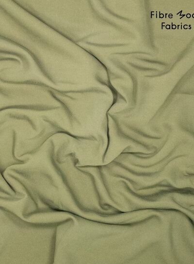 Fibremood khaki - geweven viscose met tencel finish - Ivanna