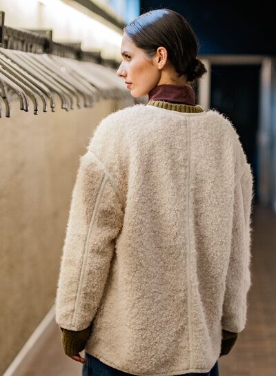 Fibremood Greta - off-white - fluffy boucle