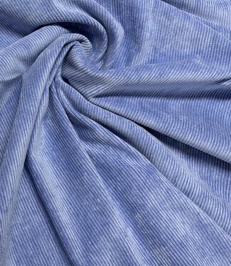 lavender blue - beautiful, very softly flowing corduroy ribbed velvet