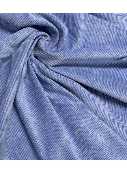 lavender blue - beautiful, very softly flowing corduroy ribbed velvet