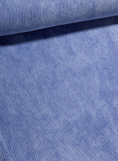 lavender blue - beautiful, very softly flowing corduroy ribbed velvet