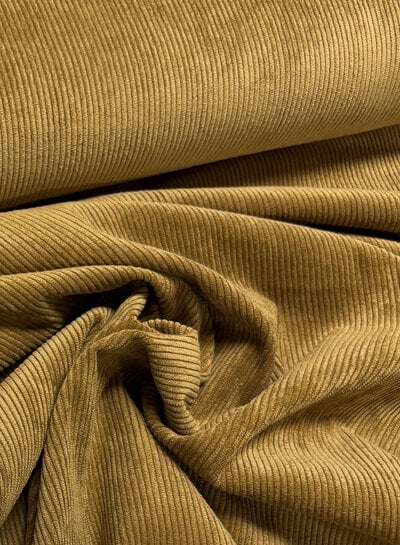 camel - beautiful, very softly flowing corduroy rib velvet