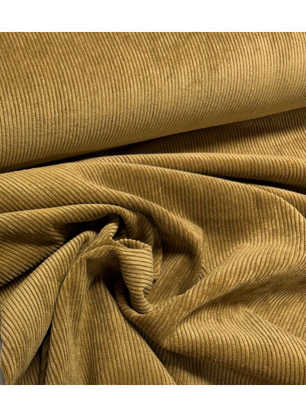 camel - beautiful, very softly flowing corduroy rib velvet