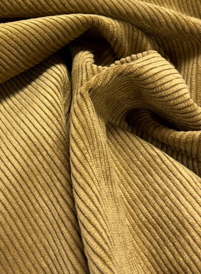 camel - beautiful, very softly flowing corduroy rib velvet