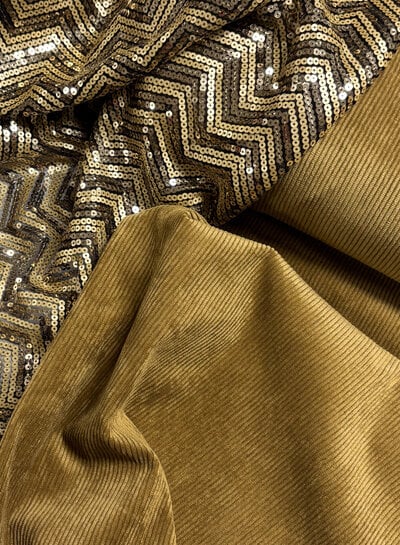 camel - beautiful, very softly flowing corduroy rib velvet