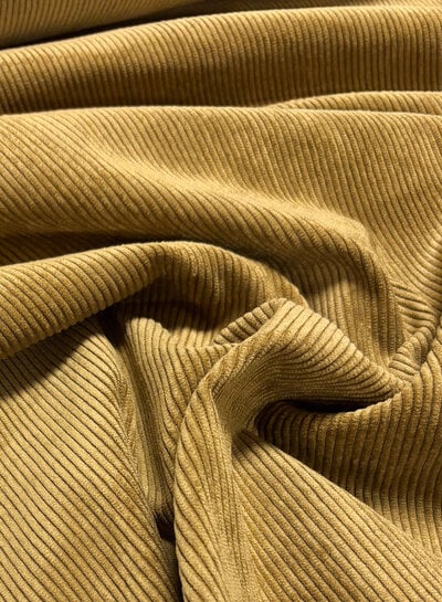 camel - beautiful, very softly flowing corduroy rib velvet
