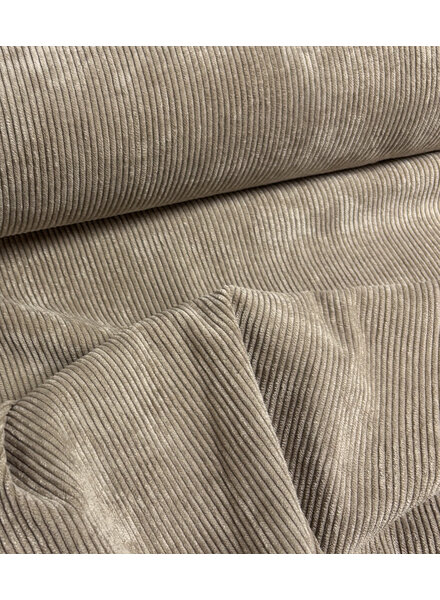 beige - prachtige, heel soepelvallende, corduroy rib velours