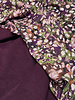 A la Ville wine mauve flowergarden (eggplant) - beautiful Italian viscose crepe