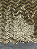 chevron sequins - soft gold sequins on mesh