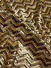 chevron sequins - pailletten zacht goud op mesh