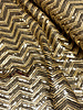 chevron sequins - soft gold sequins on mesh