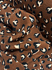 chocoladebruin leopard - teddy sherpa
