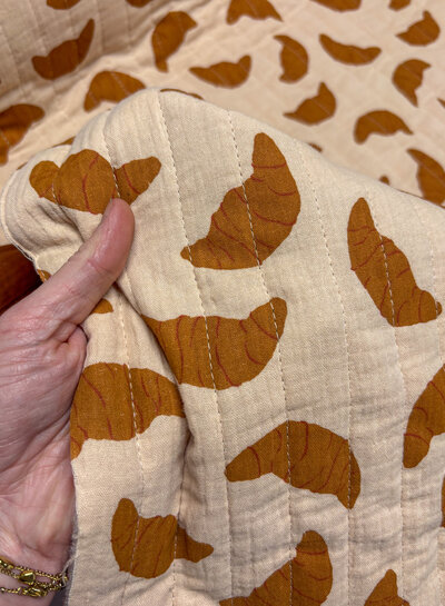 Croissant - quilted tetra / double gauze