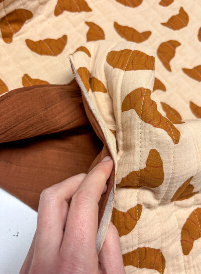 Croissant - quilted tetra / double gauze