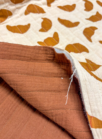 Croissant - quilted tetra / double gauze