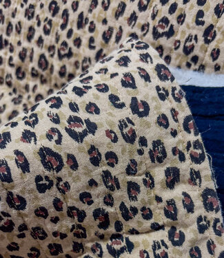 leopard double face - quilted tetra / double gauze