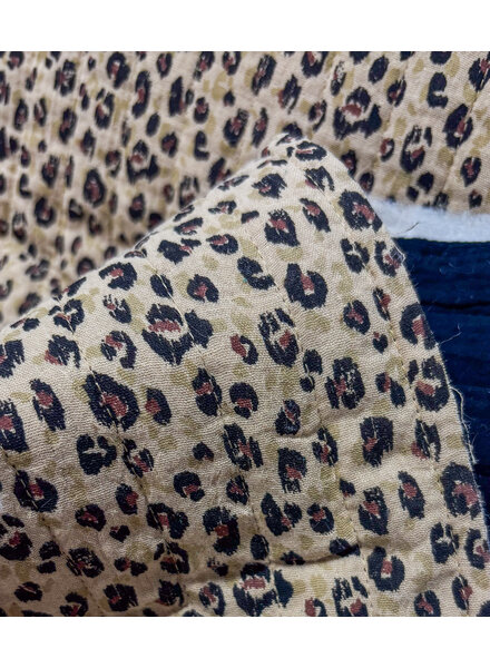 leopard double face - quilted tetra / double gauze