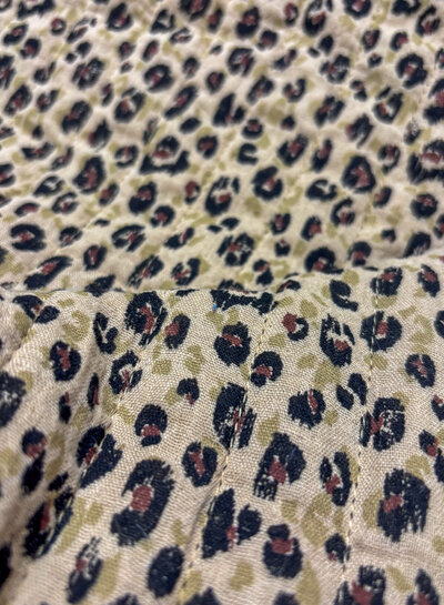 leopard double face - quilted tetra / double gauze