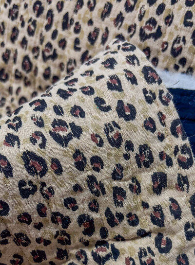 leopard double face - quilted tetra / double gauze