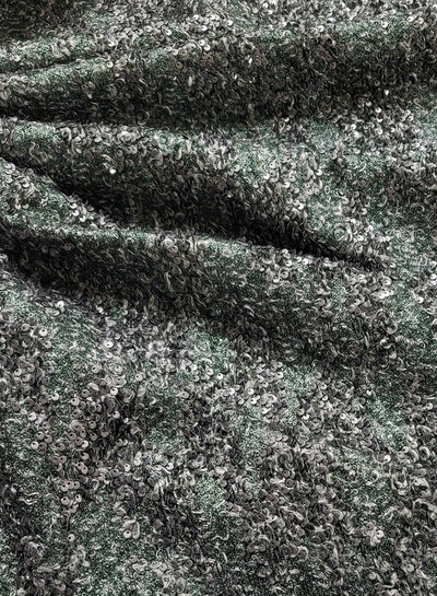 deadstock mooie bouclé gebreid met pailletten