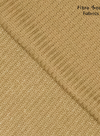 Fibremood Sofia - gold foil - knitted fabric