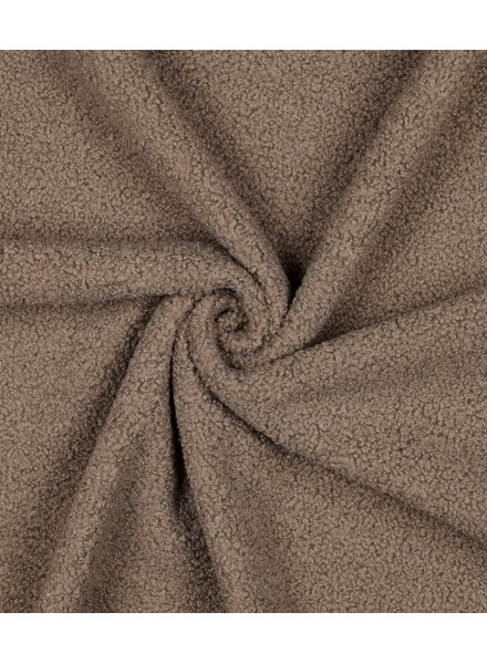 taupe- teddy boucle double face met fleece