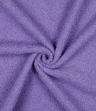 lilac - teddy boucle double face with fleece