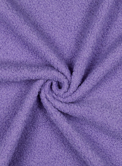 lilac - teddy boucle double face with fleece