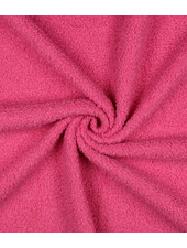 roze - teddy boucle double face met fleece