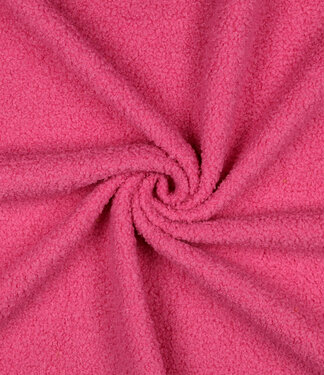 pink - teddy boucle double face with fleece