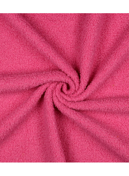 pink - teddy boucle double face with fleece