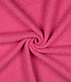 roze - teddy boucle double face met fleece
